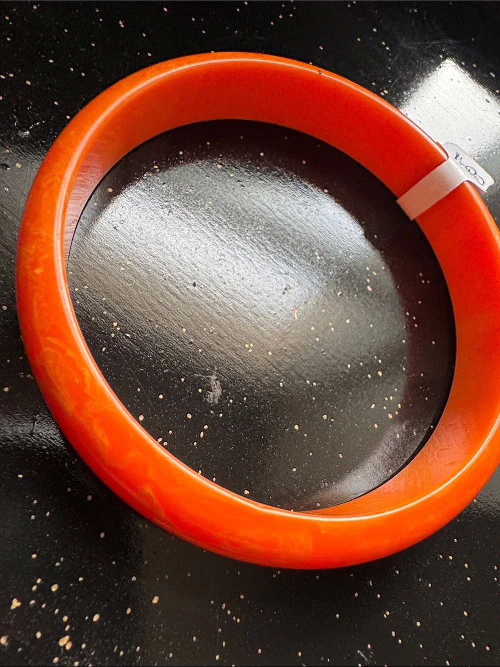 Orange Tangerine Bakelite Bangle Bracelet
